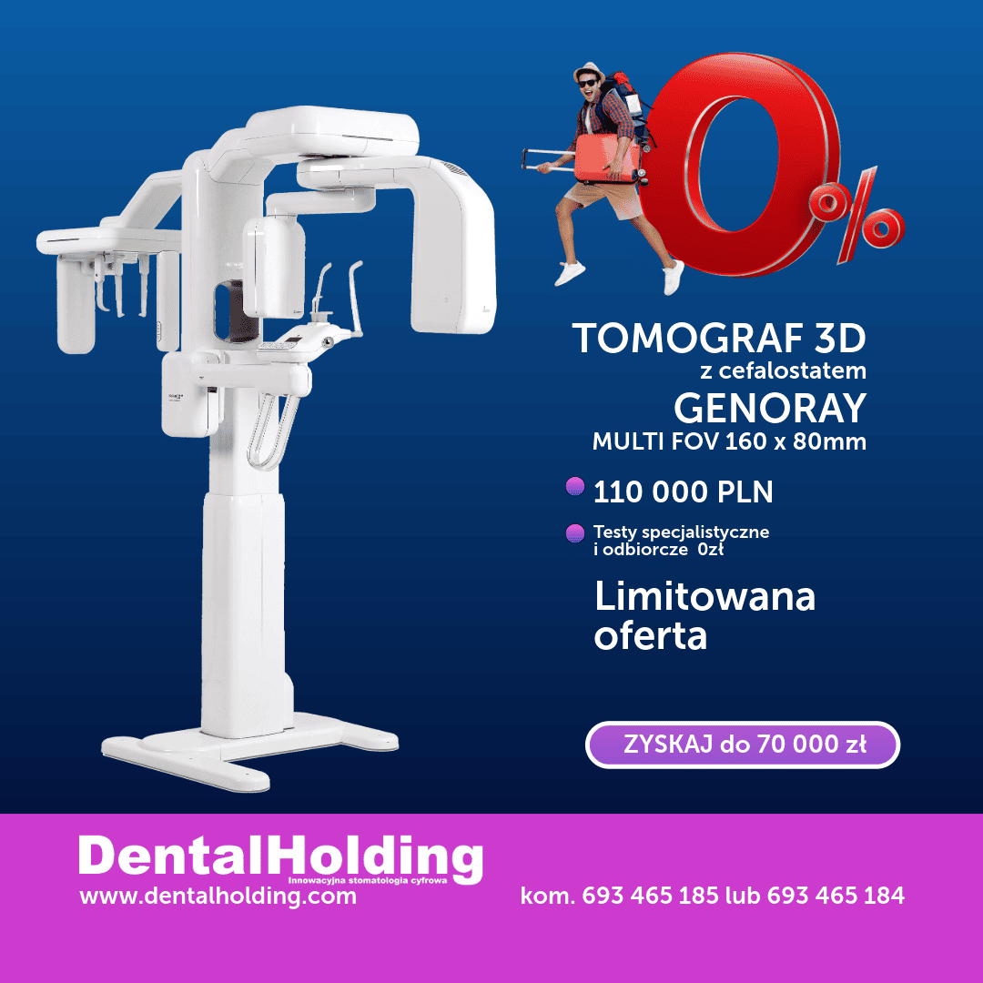 Tomogra cone beam CBCT Genoray promocja lato 2026